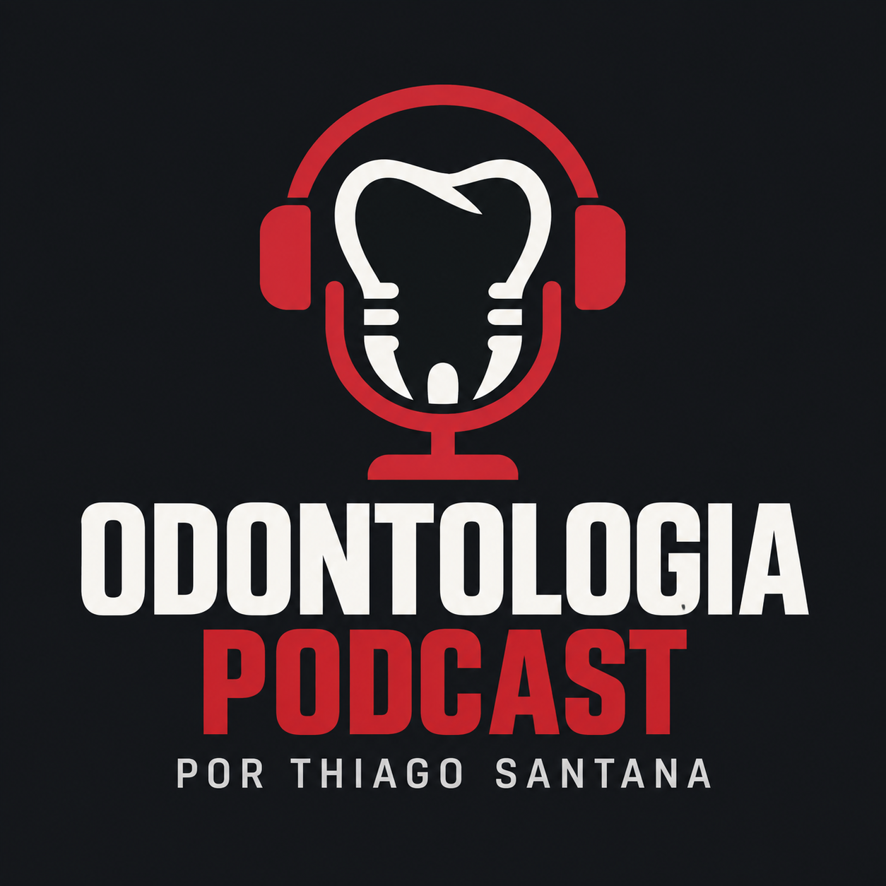 Marca oficial Odontologia Podcast por Thiago Santana
